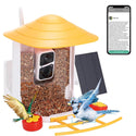 Vogelfeeder mat Kamera an AI Vugelerkennung fir de Gaart