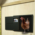 Automatický otvírák kuřecí kůže s kuřecí kůží - Luxusní model - Kovový s bateriovým blokem, solárními články a snadným programováním