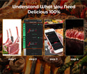 Termómetro para cocinar y freír - WIFI con APP para freír - El repetidor garantiza una gran distancia entre el teléfono móvil - Horno, grill o sartén.