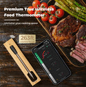 Termómetro para cocinar y freír - WIFI con APP para freír - El repetidor garantiza una gran distancia entre el teléfono móvil - Horno, grill o sartén.