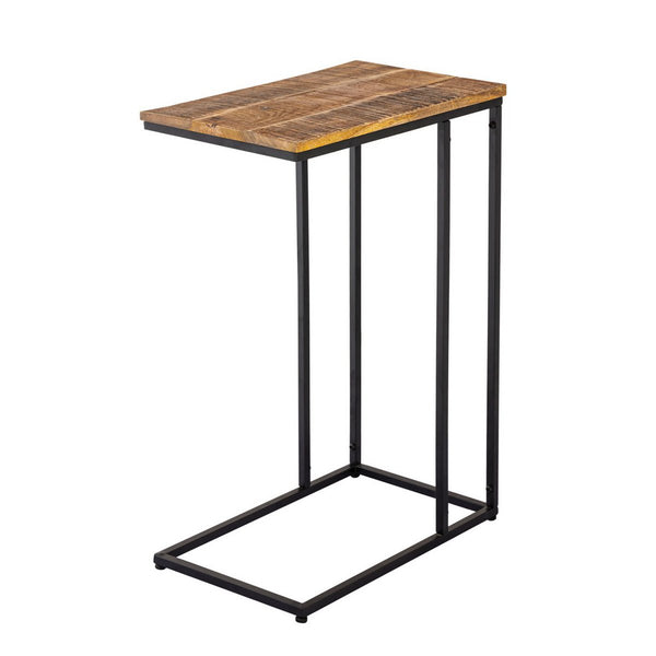 Side table of Toronto metal frame and wooden table top