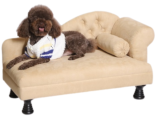 Suņu dīvāns ar 1 roku balstu - bēšs - suņu grozs