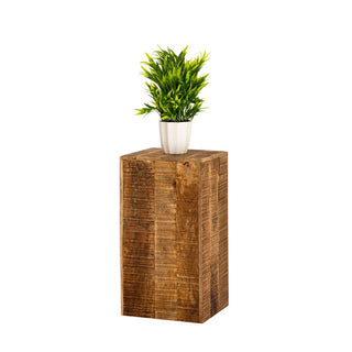 Květinový sloup, květinový taburet z mangového dřeva - Rozměry 27x27 cm - výška 50 nebo 73 cm