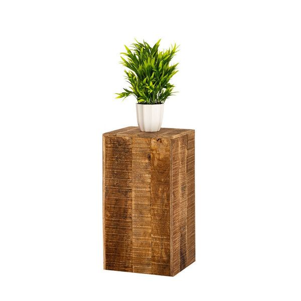 Coluna de flores, banco de flores em madeira de mangueira - Dimensões 27x27 cm - altura 50 ou 73 cm