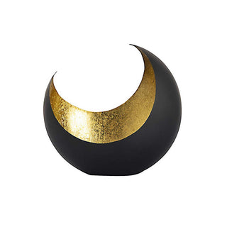 Gyertyatartó - hold/sarló alakú gyertyatartó, belül fekete matt aranyozott