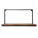 Libreria - Mensola a muro - Libreria 75 x 40 x 20 cm Liverpool - Struttura in metallo nero opaco