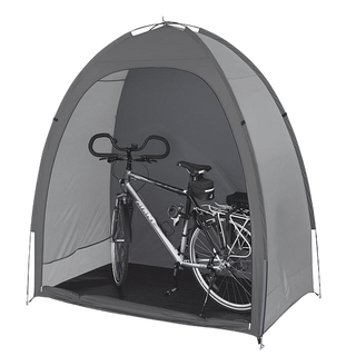 Adăpost pentru biciclete - Fabricat din poliester gri