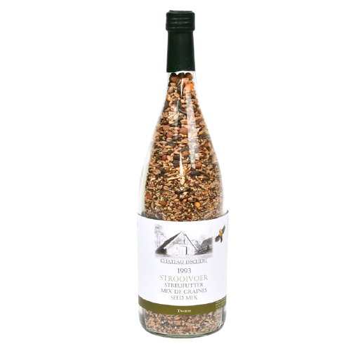 Putnu barība - Vīna pudeles ar barību putniem - piemērotas "Wine & Dine" barības namam
