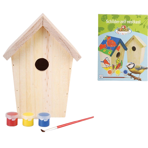 Kutija za gnijezdo / kutija za ptice model Djed i baka - Učinite to zajedno sa setom za unuke