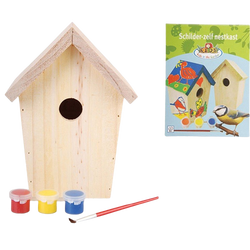 Nestbox / Vugelkëscht Modell Grousselteren - Maacht et zesumme mat den Enkelkanner Set