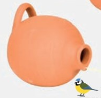 Nido / scatola per uccelli / casetta per uccelli in vaso - per cince, passeri e storni