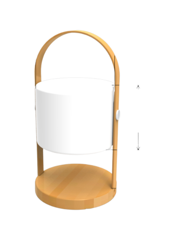 Lámpara Nibe - Recargable con largo tiempo de funcionamiento - para casa, jardín y/o camping