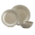 Set de service - Fie Vintage bej, fie Nuante de albastru - 12 buc