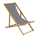 Vanjska stolica - Stolica za plažu od bambusa i platna - Model Soho