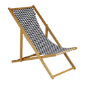 Outdoor Stull - Strandstull aus Bambus a Leinwand - Model Soho