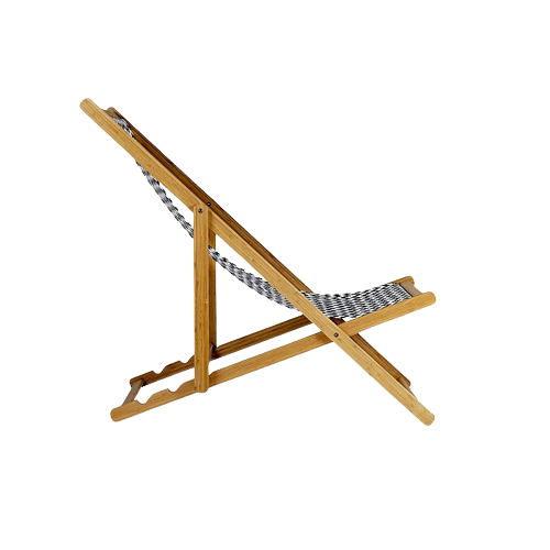 Āra krēsls - Pludmales krēsls no bambusa un audekla - Modelis Soho
