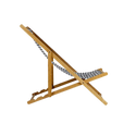 Venkovní křeslo - Plážové křeslo z bambusu a plátna - Model Soho