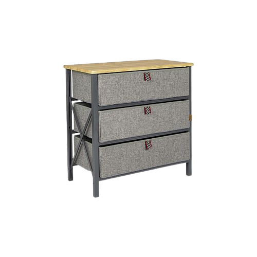 Armário/estante de exterior - 3 gavetas/cestos - Modelo Northwood