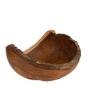 Tazón en madera de teca - aprox. 30 cm de diámetro y 10 cm de alto - Ensaladera, frutero, bol de decoración, etc.