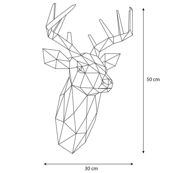DIY Deer Head - Μπλε