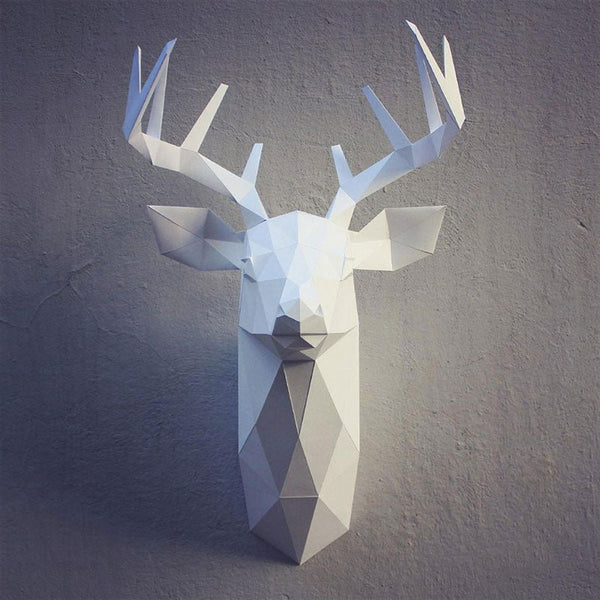 DIY Deer Head - Μπλε